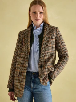 Hackmore Relaxed Fit Wool Blend Tweed Blazer<Joules New