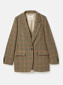 Hackmore Relaxed Fit Wool Blend Tweed Blazer<Joules New