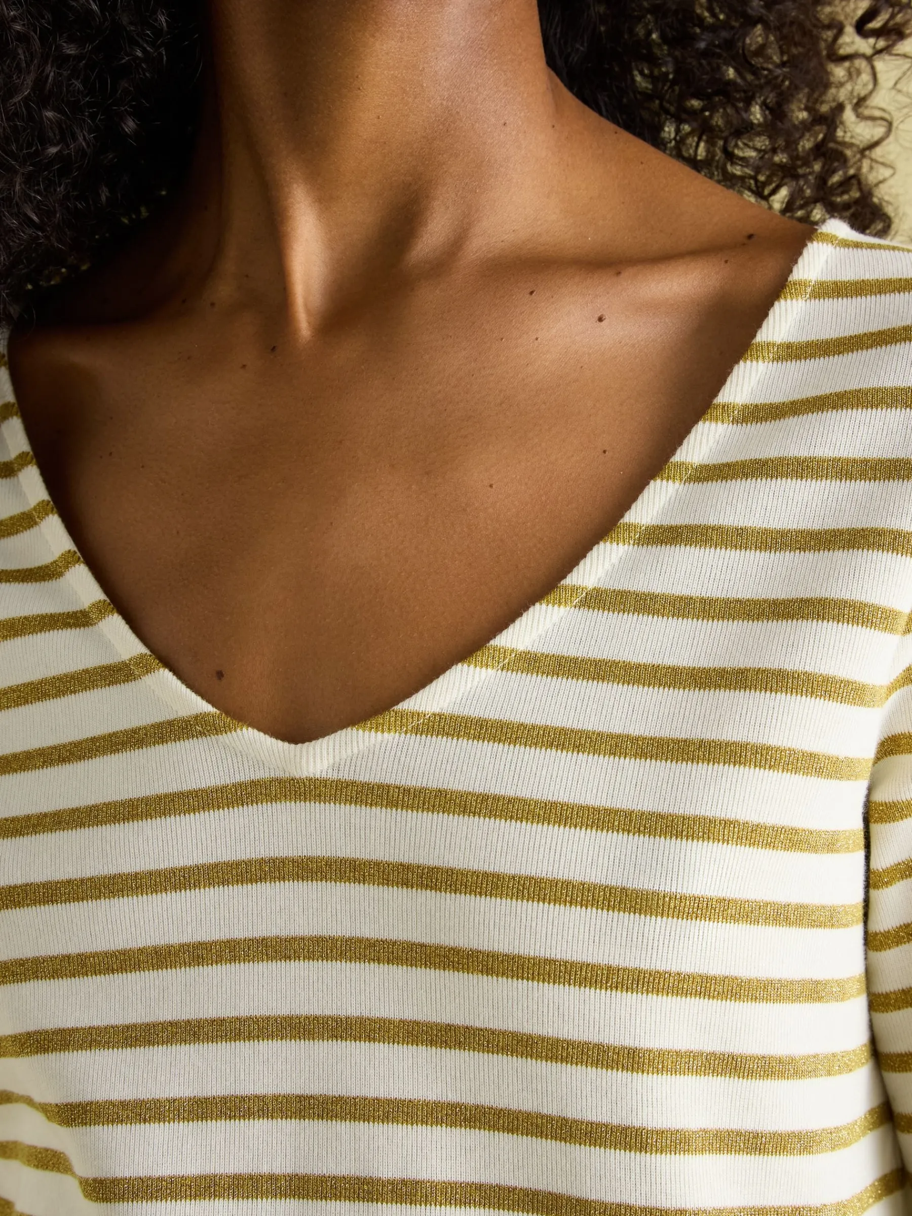 Harbour V-Neck Jersey Top<Joules Discount