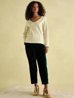 Harbour V-Neck Jersey Top<Joules Discount