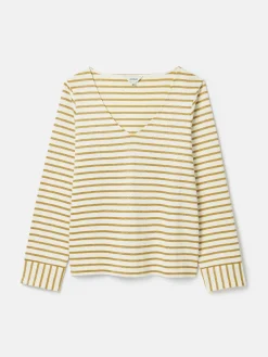 Harbour V-Neck Jersey Top<Joules Discount