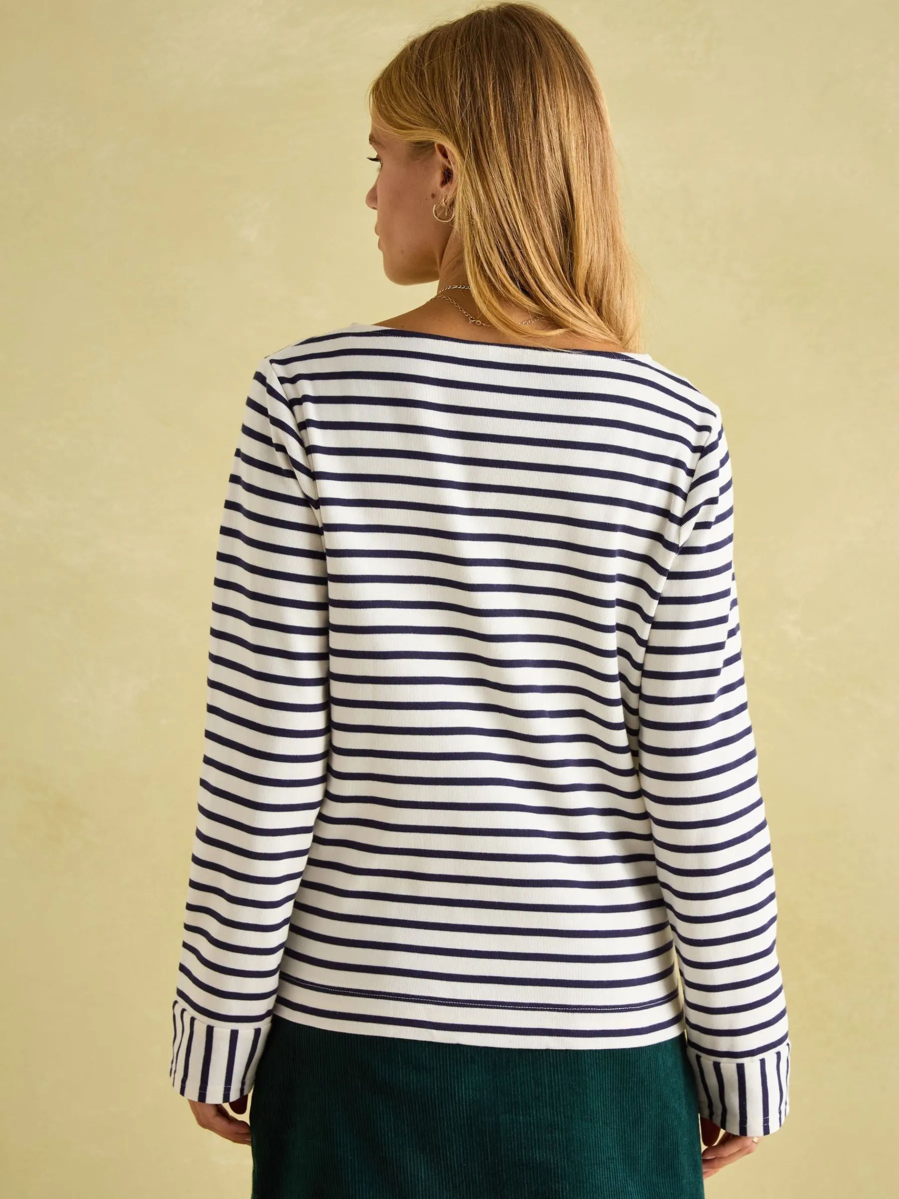 Harbour V-Neck Jersey Top<Joules Online