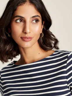 Harbour Navy Blue Long Sleeve Breton Top<Joules Hot