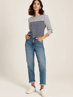 Harbour Navy Hotchpotch Long Sleeve Breton Top<Joules Sale