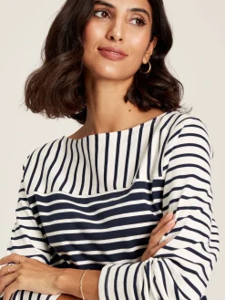 Harbour Navy Hotchpotch Long Sleeve Breton Top<Joules Sale