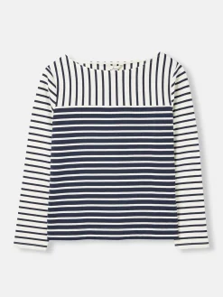 Harbour Navy Hotchpotch Long Sleeve Breton Top<Joules Sale