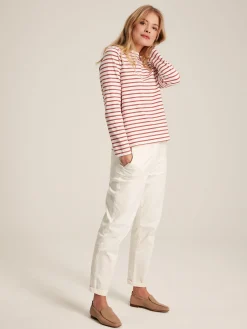 Harbour Pink Striped Long Sleeve Breton Top<Joules Clearance