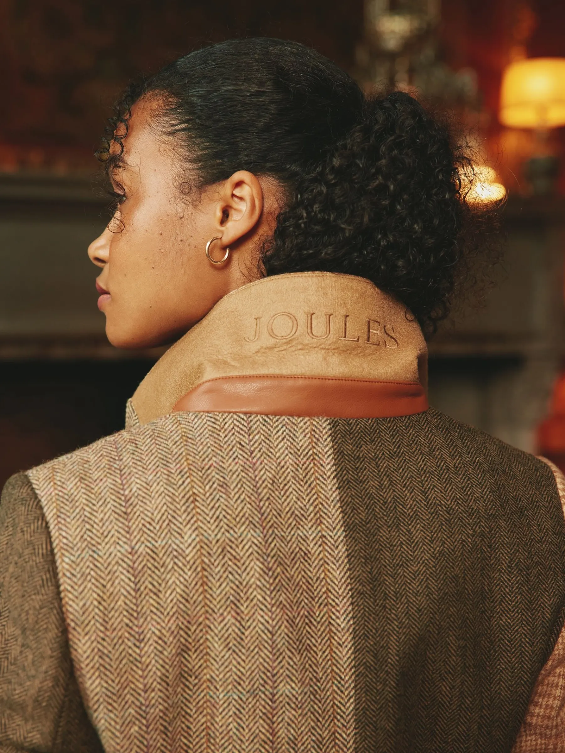 Harlow Hotchpotch Tweed Blazer<Joules Online