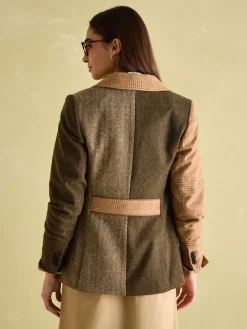 Harlow Hotchpotch Tweed Blazer<Joules Online