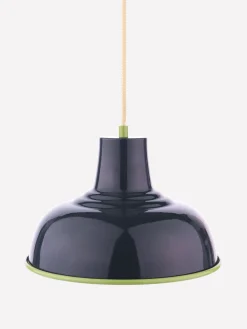 Hatfield Navy & Green Industrial-Style Pendant Light<Joules Discount