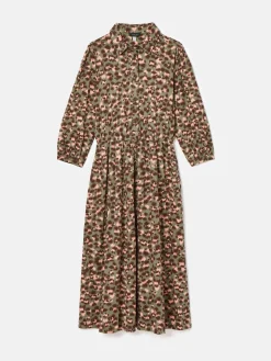 Hazel Khaki Green Jersey Shirt Dress<Joules Best