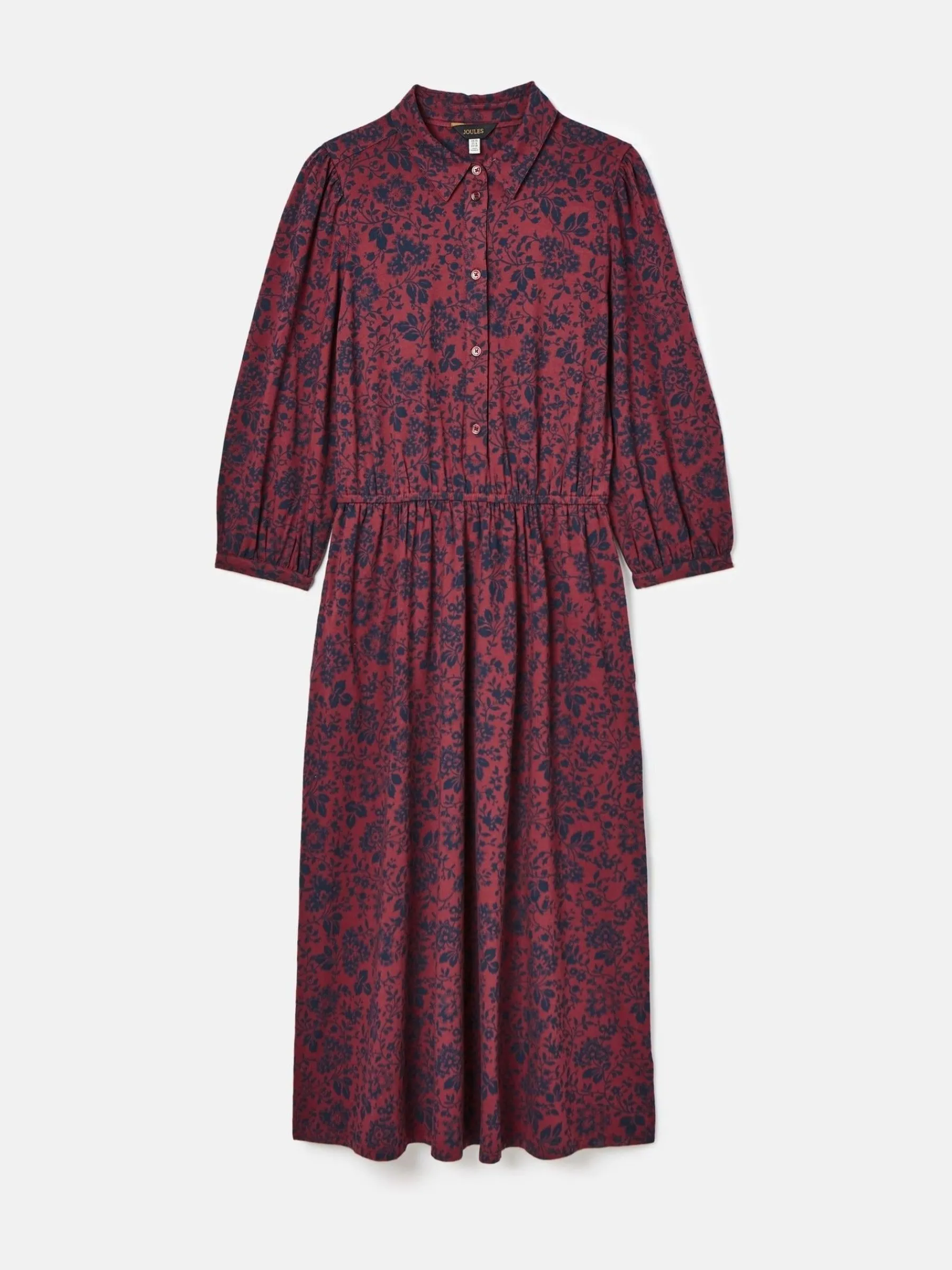 Hazel Red and Navy Jersey Shirt Dress<Joules Best