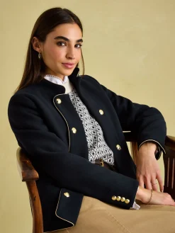 Hazelmere Wool Blend Band Jacket<Joules Online