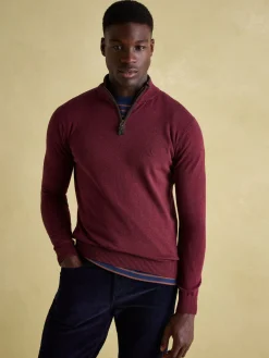 Hillside Quarter Zip Knit Jumper<Joules Outlet
