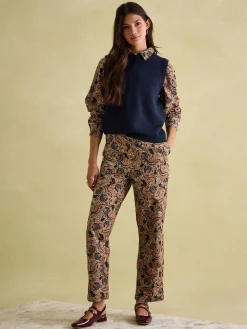Holly Navy Blue Regular Fit Knitted Vest<Joules Online