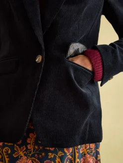 Holton Navy Blue Corduroy Blazer<Joules Sale