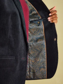 Holton Navy Blue Corduroy Blazer<Joules Sale