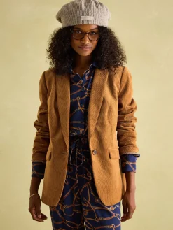 Holton Tan Brown Corduroy Blazer<Joules