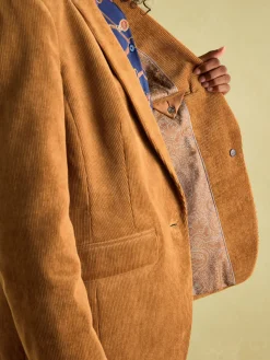 Holton Tan Brown Corduroy Blazer<Joules