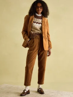 Holton Tan Brown Corduroy Blazer<Joules