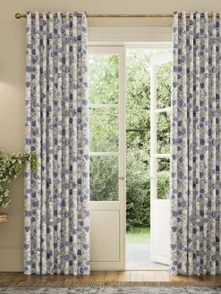 Indienne Floral Set of 2 Blackout Eyelet Curtains<Joules Sale