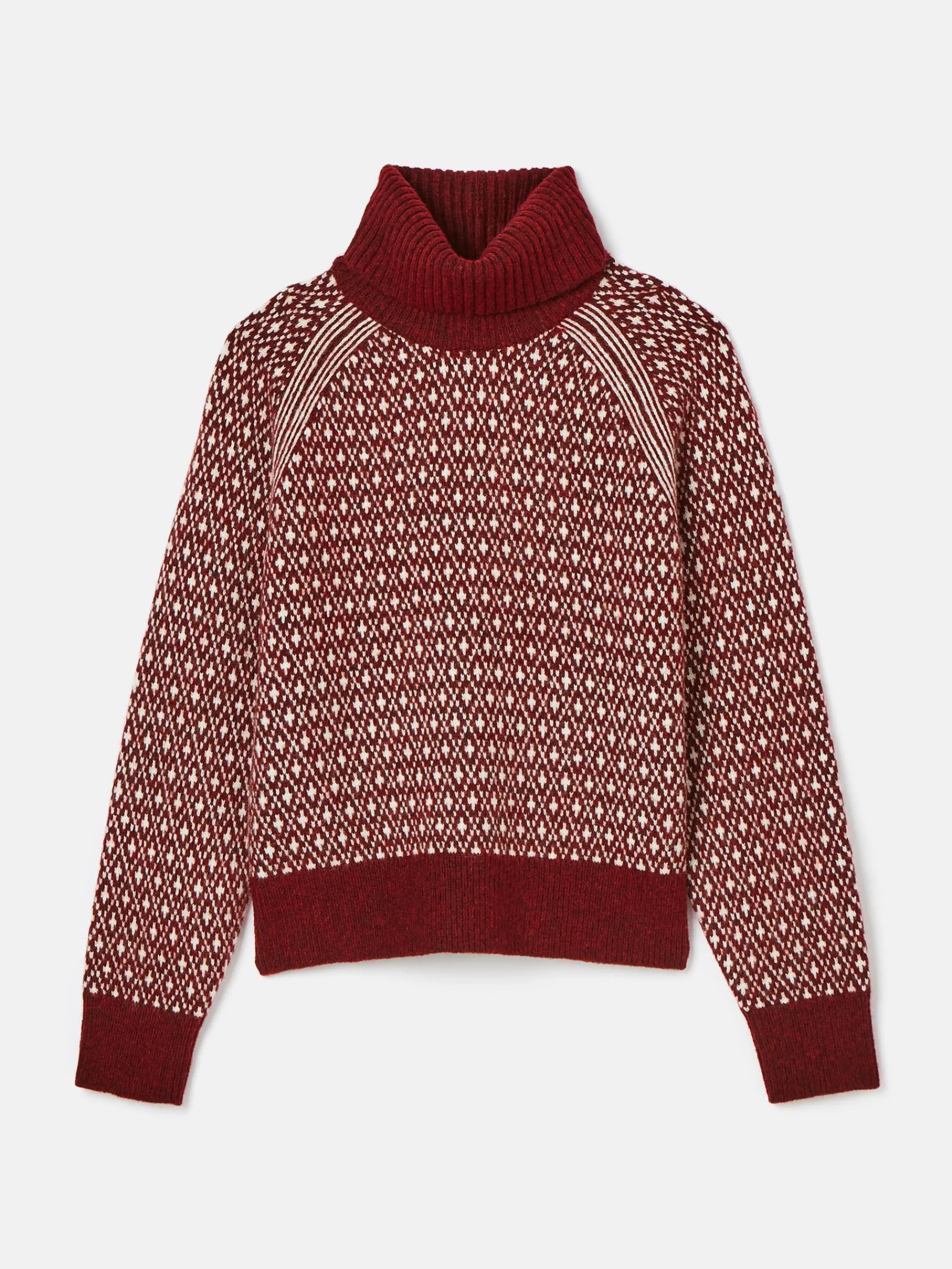 Ingrid Patterned Jumper with Detachable Roll Neck<Joules Hot