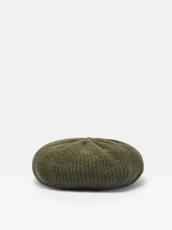 Joelle Khaki Green Knitted Beret<Joules Best