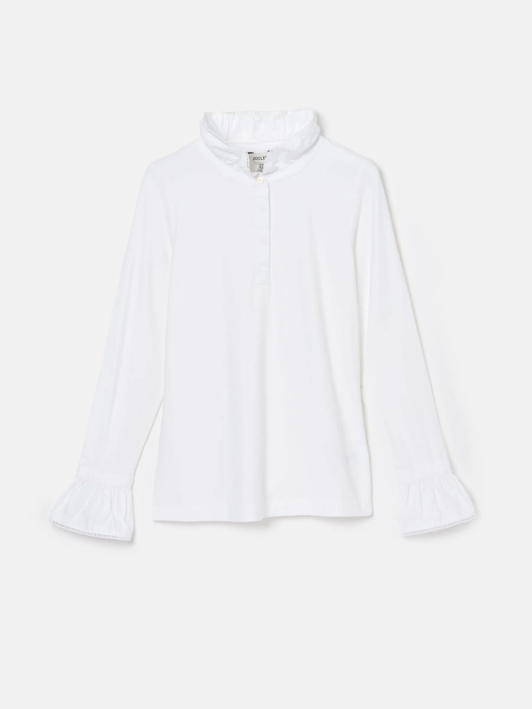 Kate Long Sleeve Frilled Neck Top<Joules Discount