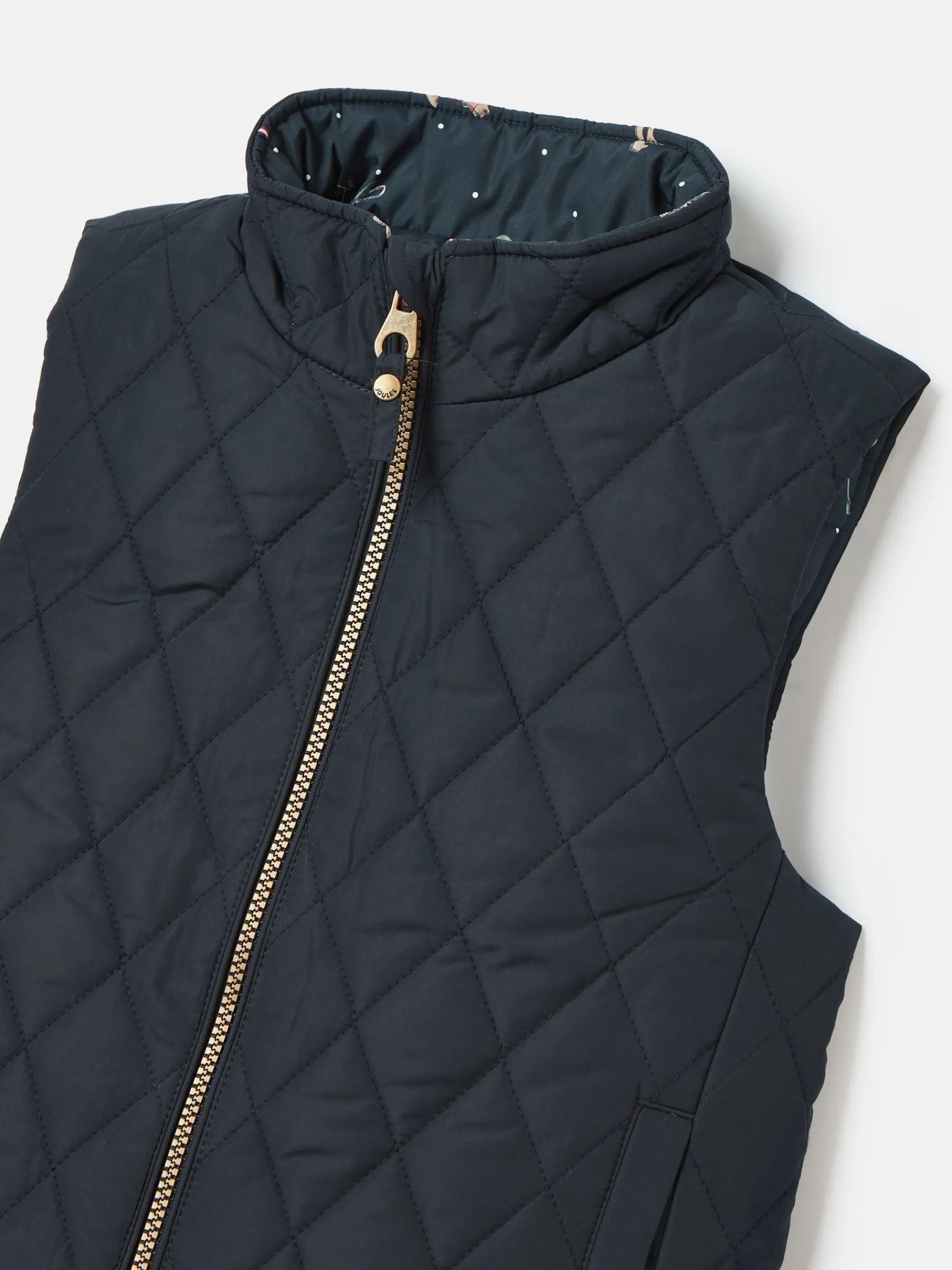Kids' Atwell Navy Blue Showerproof Reversible Gilet<Joules New