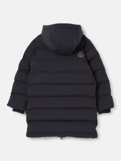 Kids' Padwell Navy Blue Waterproof Padded Coat with Hood<Joules Hot