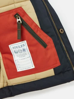 Kids' Ultimate Navy Blue Waterproof Coat with Quilted Lining<Joules Best