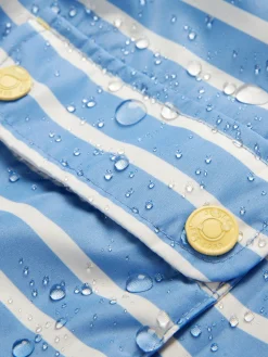 Kids' Windbreaker Blue & White Striped Waterproof Raincoat<Joules Discount