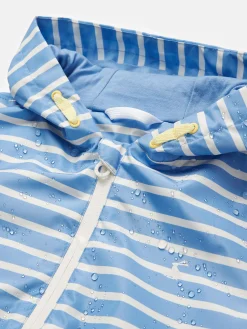 Kids' Windbreaker Blue & White Striped Waterproof Raincoat<Joules Discount