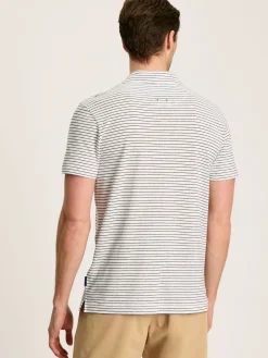 Linen Blend Striped Polo Shirt<Joules New