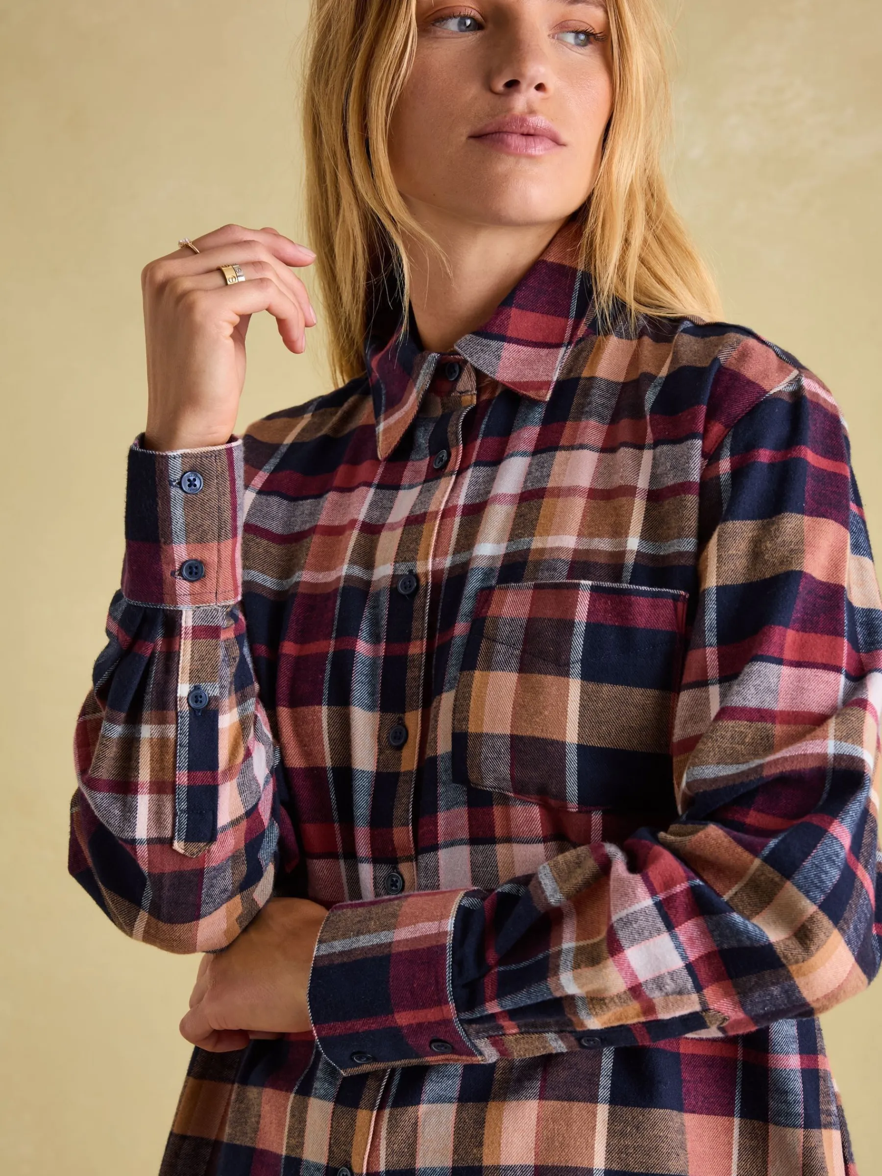 Lorena Brushed Shirt<Joules Online