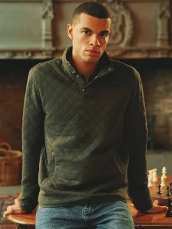 Malton Quilted Jersey Pullover Sweatshirt<Joules Best