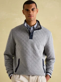 Malton Quilted Jersey Pullover Sweatshirt<Joules Discount