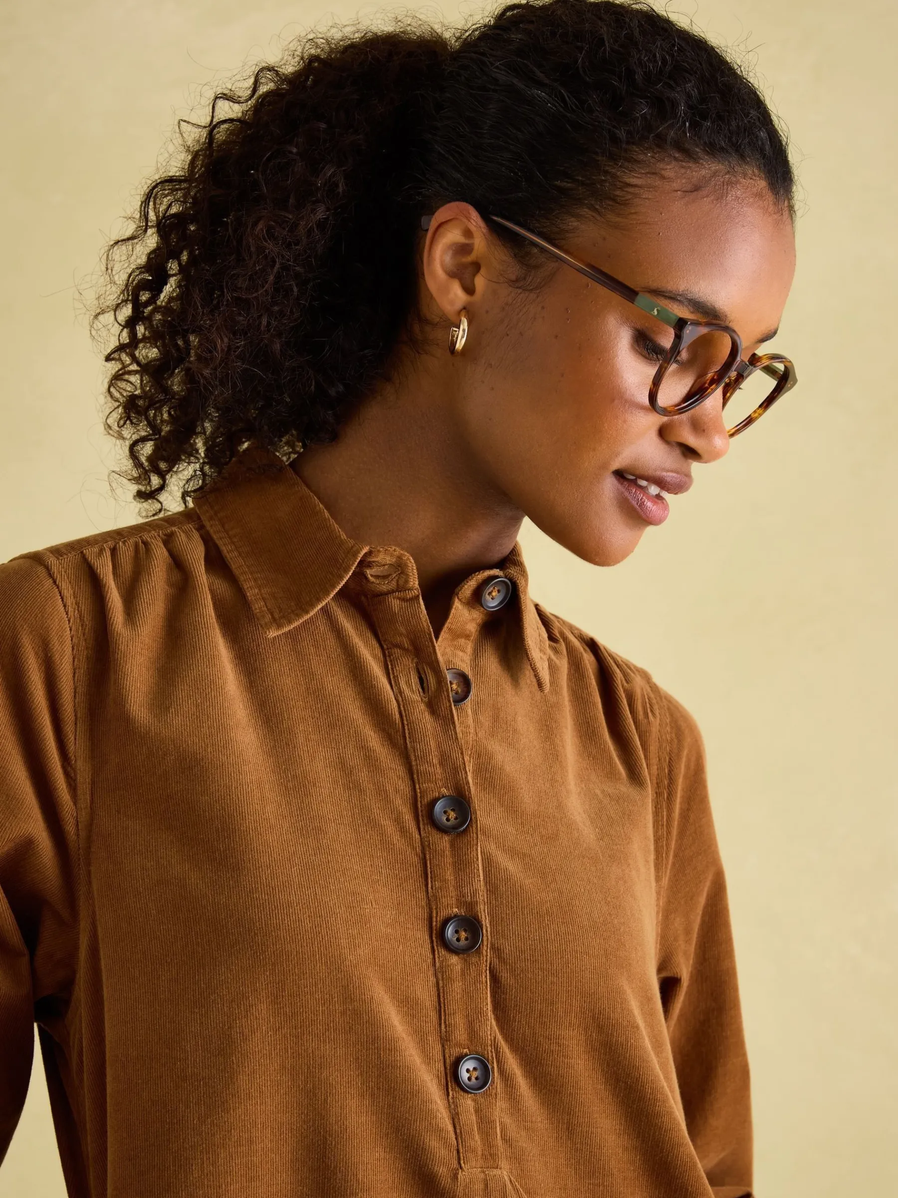 Maple Corduroy Shirt Dress<Joules Online