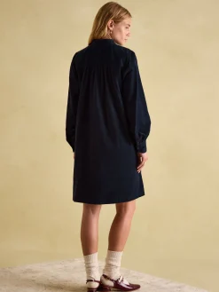 Maple Navy Blue Corduroy Shirt Dress<Joules Hot