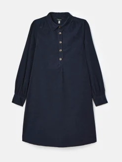 Maple Navy Blue Corduroy Shirt Dress<Joules Hot