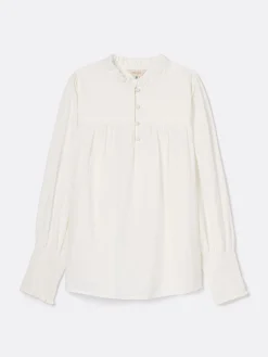 Mariella Cotton Frill Neck Blouse<Joules Outlet