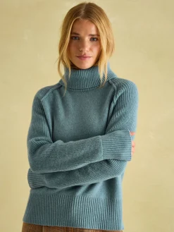 May Merino Wool Jumper with Detachable Roll Neck<Joules Best