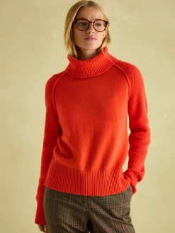 May Merino Wool Jumper with Detachable Roll Neck<Joules