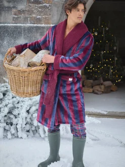 Montague Fleece Lined Dressing Gown<Joules