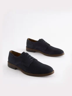 Navy Blue Suede Derby<Joules Sale