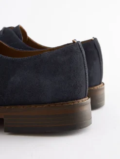 Navy Blue Suede Derby<Joules Sale