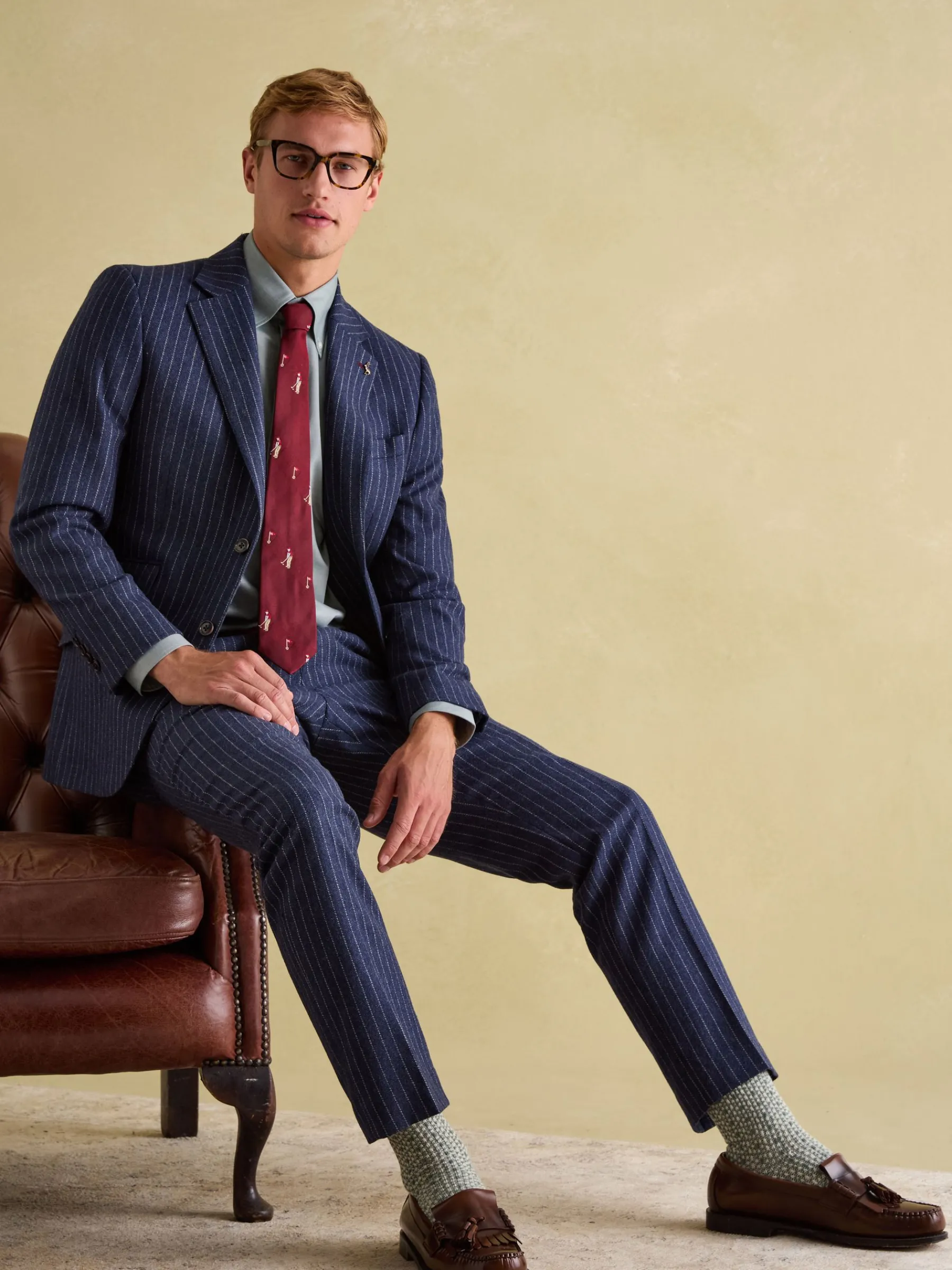 Slim Fit Herringbone Suit Jacket<Joules Sale