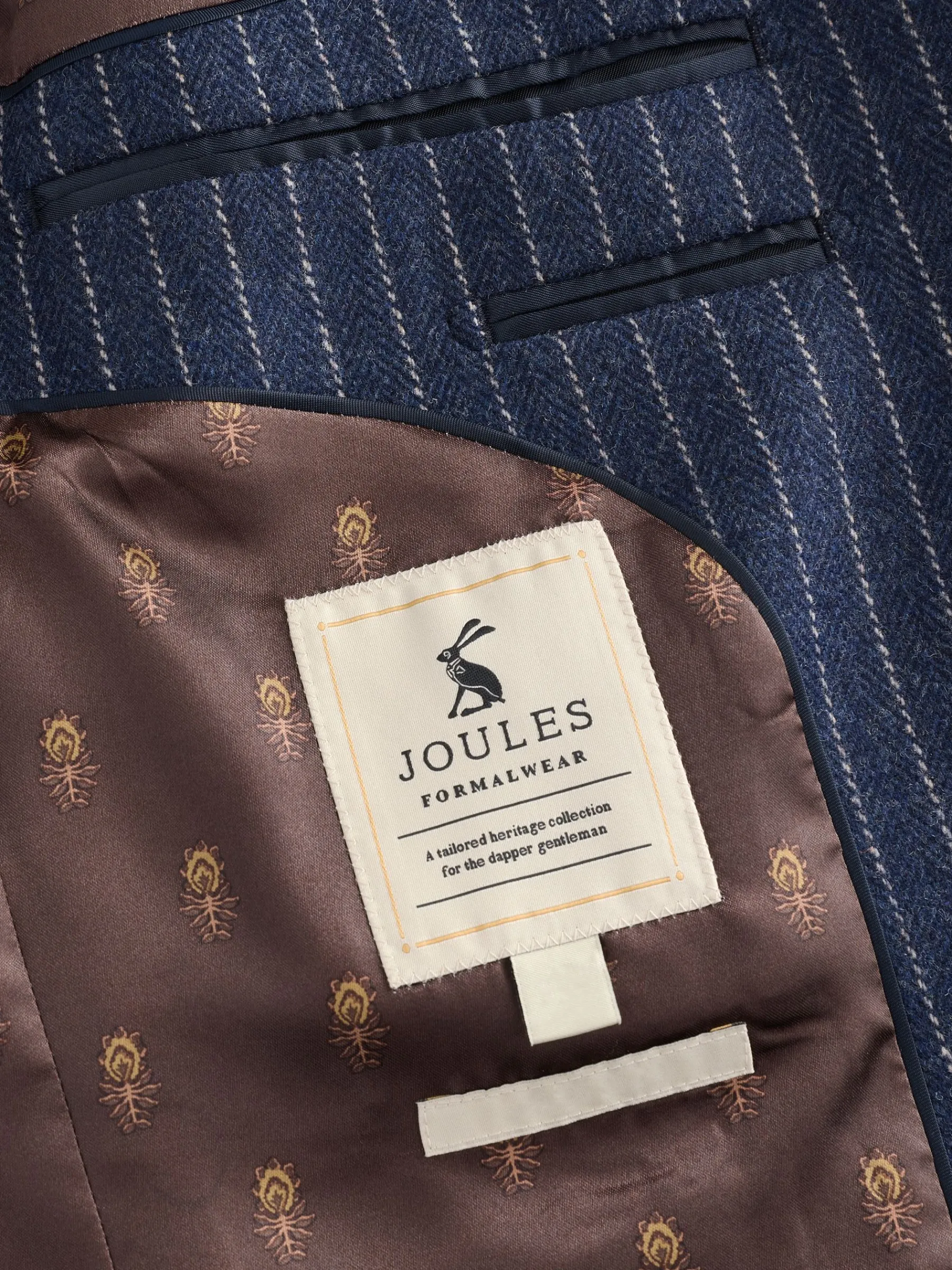 Slim Fit Herringbone Suit Jacket<Joules Sale