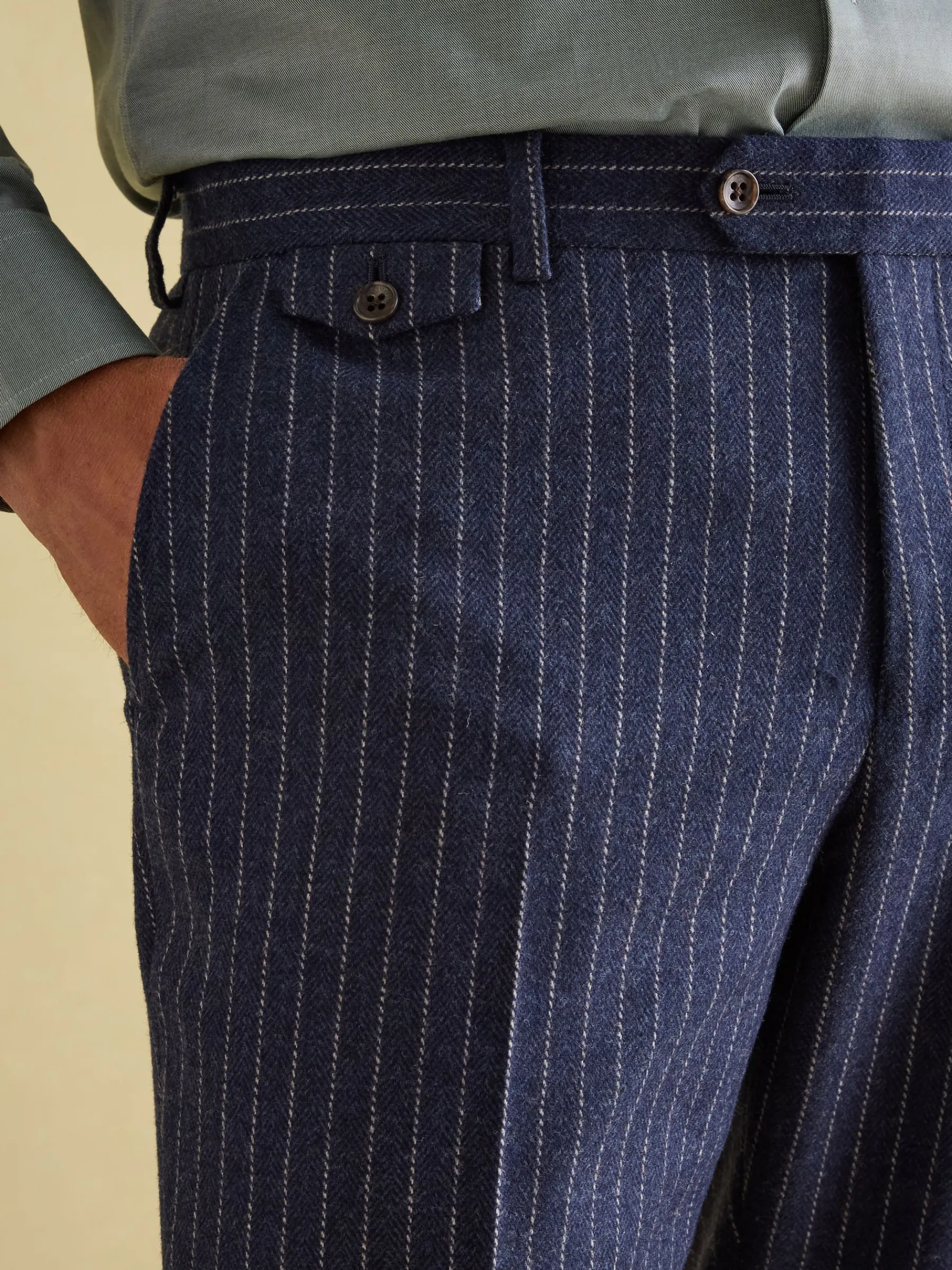 Slim Fit Pinstripe Suit Trousers<Joules Outlet