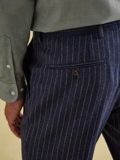 Slim Fit Pinstripe Suit Trousers<Joules Outlet